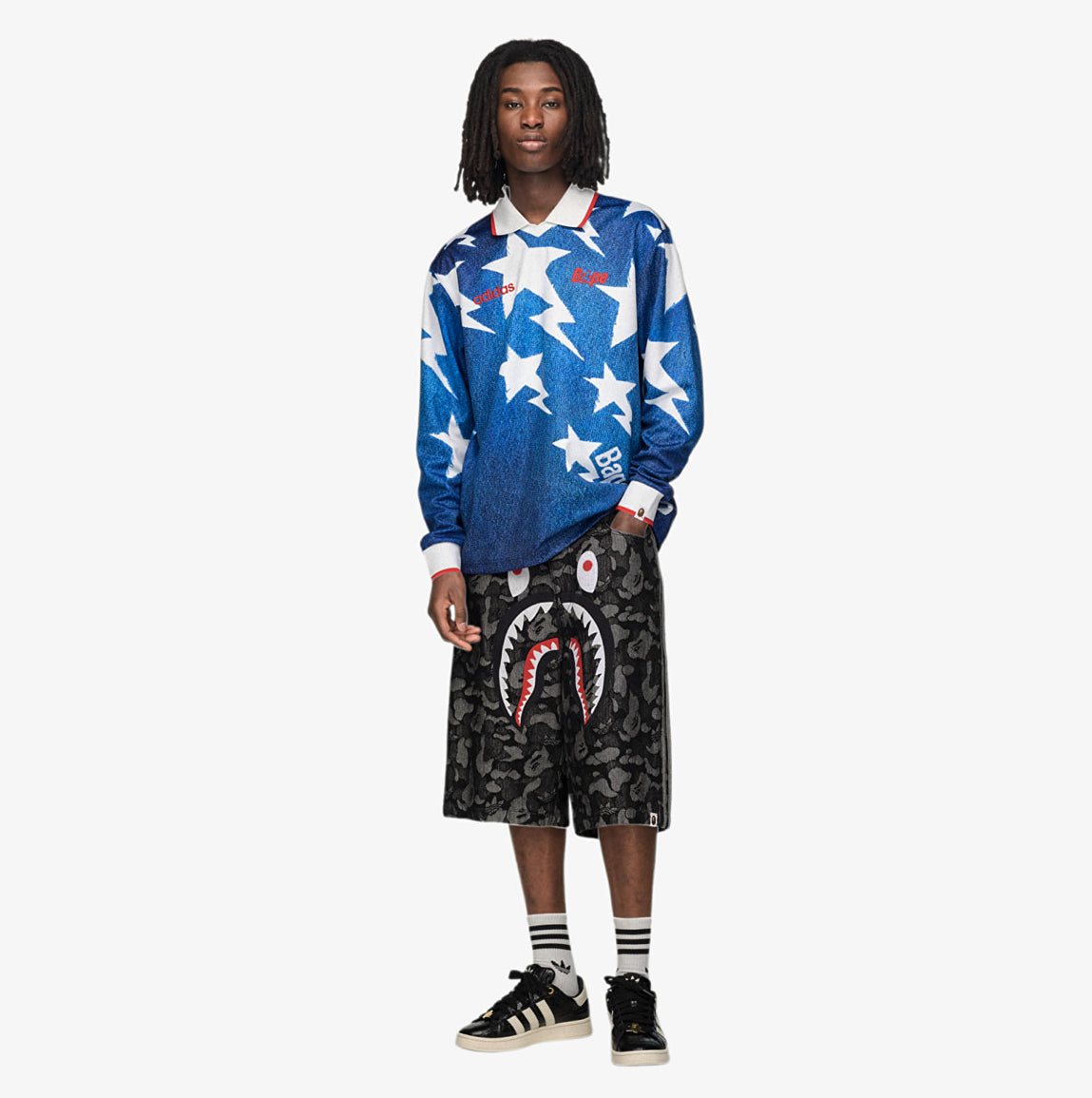 ADIDAS ORIGINALS x BAPE JERSEY LSL STAR