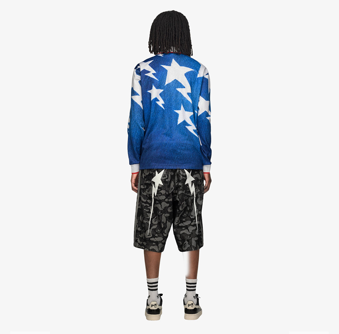 ADIDAS ORIGINALS x BAPE JERSEY LSL STAR - LUST PANAMA