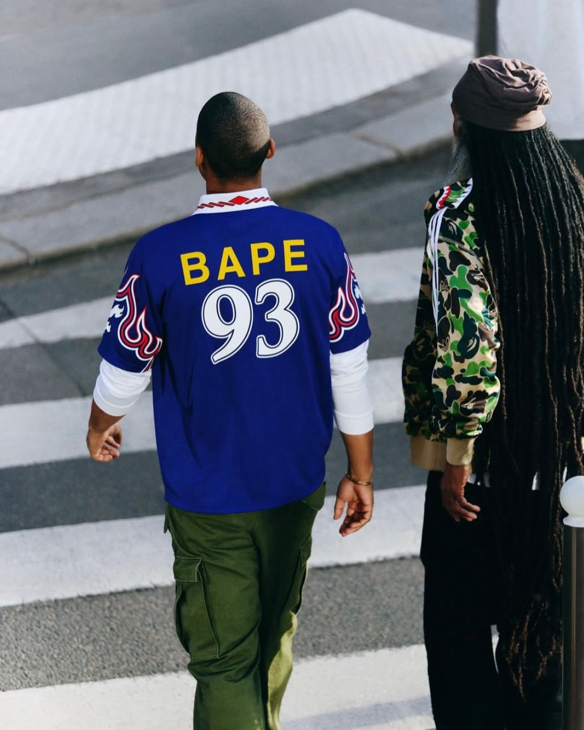 ADIDAS ORIGINALS x BAPE SSL FLAME JERSEY