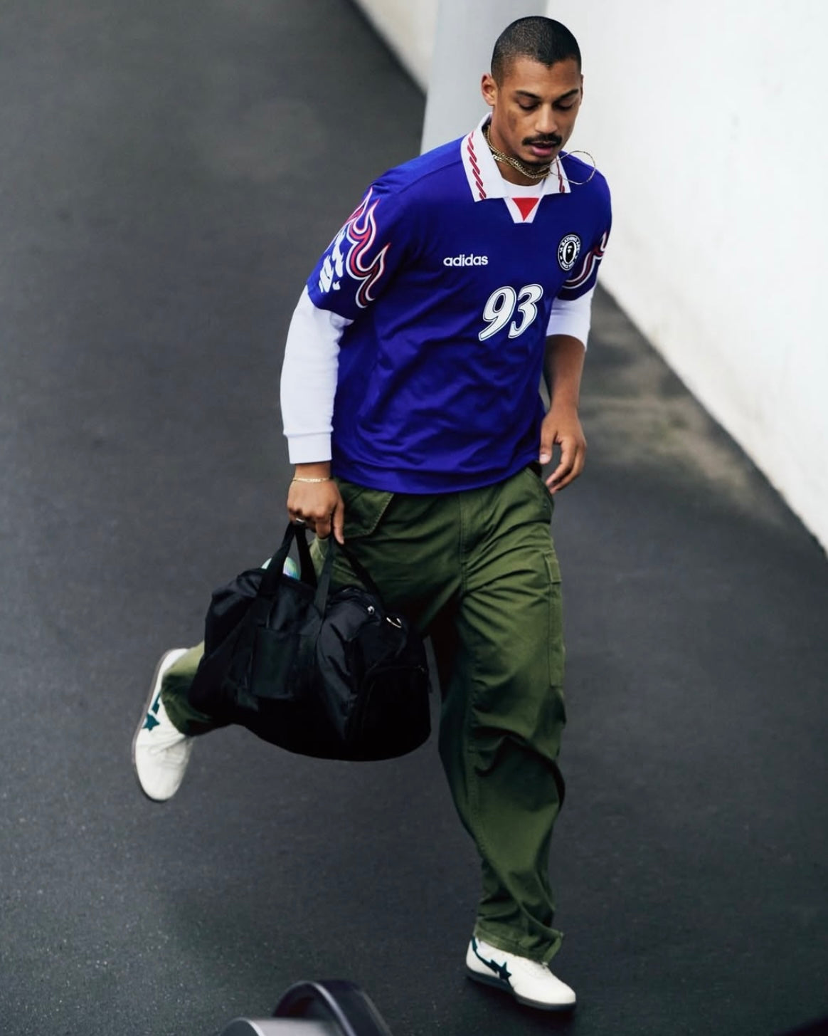 ADIDAS ORIGINALS x BAPE SSL FLAME JERSEY