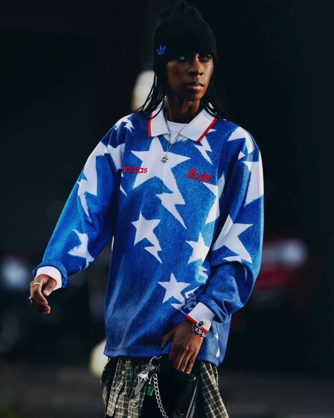 ADIDAS ORIGINALS x BAPE JERSEY LSL STAR - LUST PANAMA