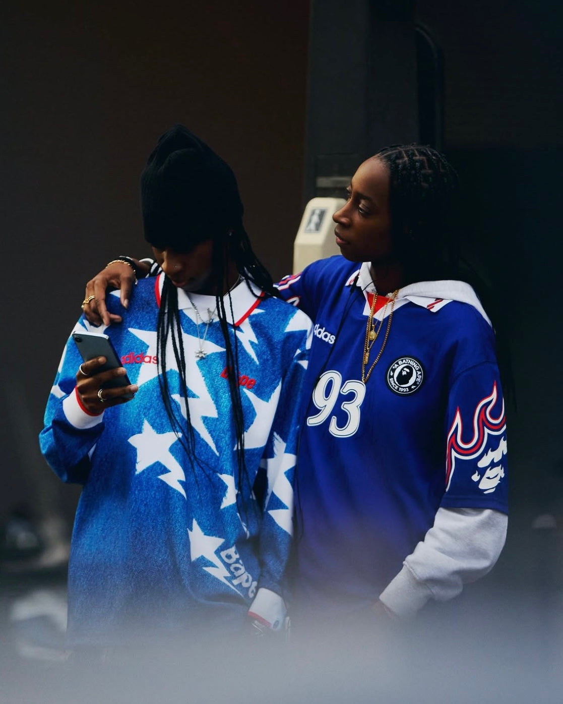 ADIDAS ORIGINALS x BAPE SSL FLAME JERSEY