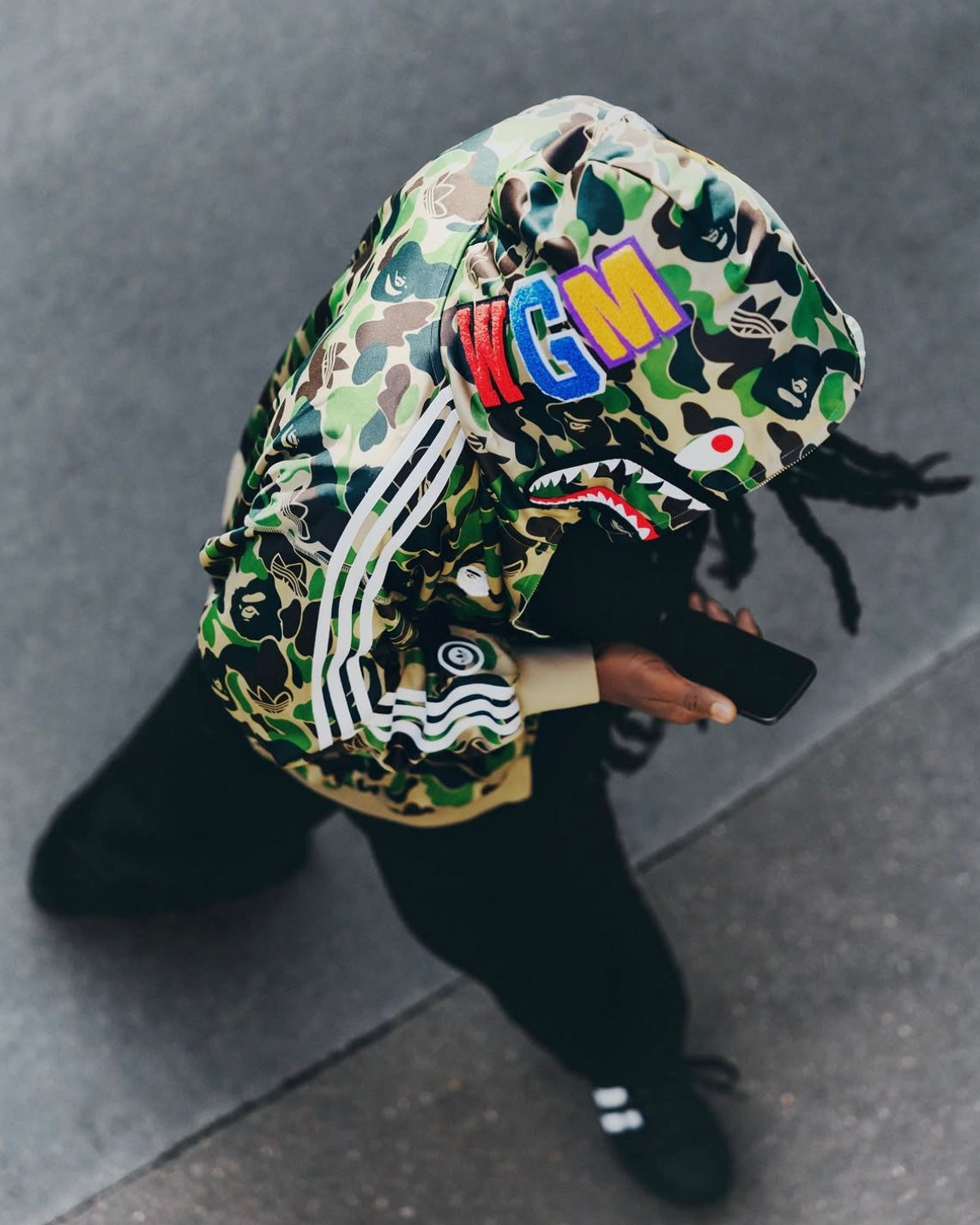 ADIDAS ORIGINALS x BAPE SHARK TRACK HOODIE