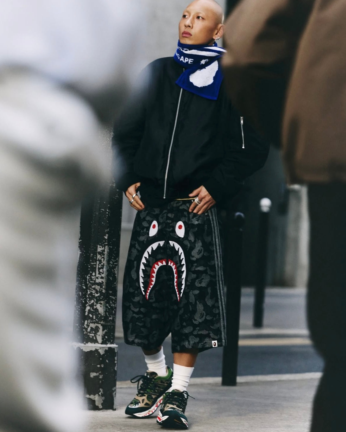 ADIDAS ORIGINALS x BAPE DENIM JORTS