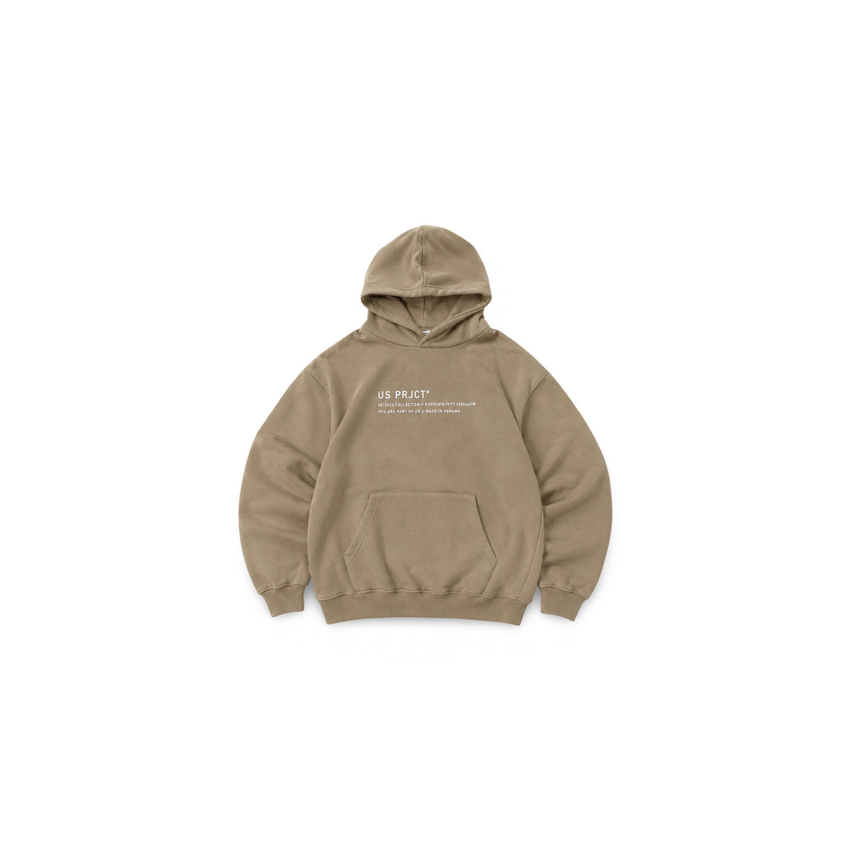 US PRJCT®️ LOGO HOODIE BEIGE