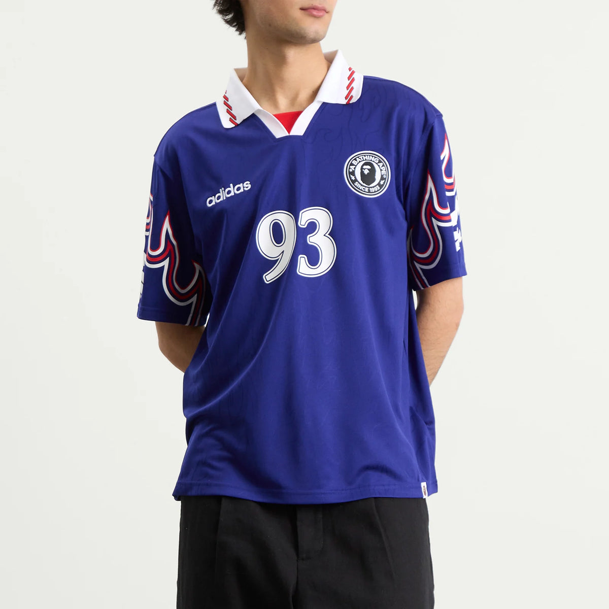 ADIDAS ORIGINALS x BAPE SSL FLAME JERSEY