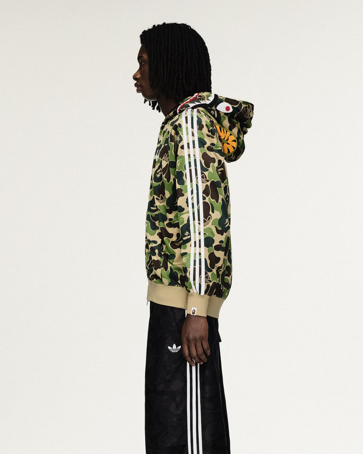 ADIDAS ORIGINALS x BAPE SHARK TRACK HOODIE - LUST PANAMA ADIDAS ORIGINALS x BAPE SHARK TRACK HOODIE - LUST PANAMA