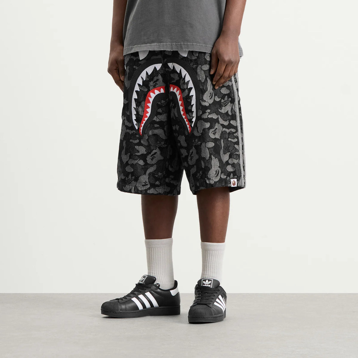 ADIDAS ORIGINALS x BAPE DENIM JORTS