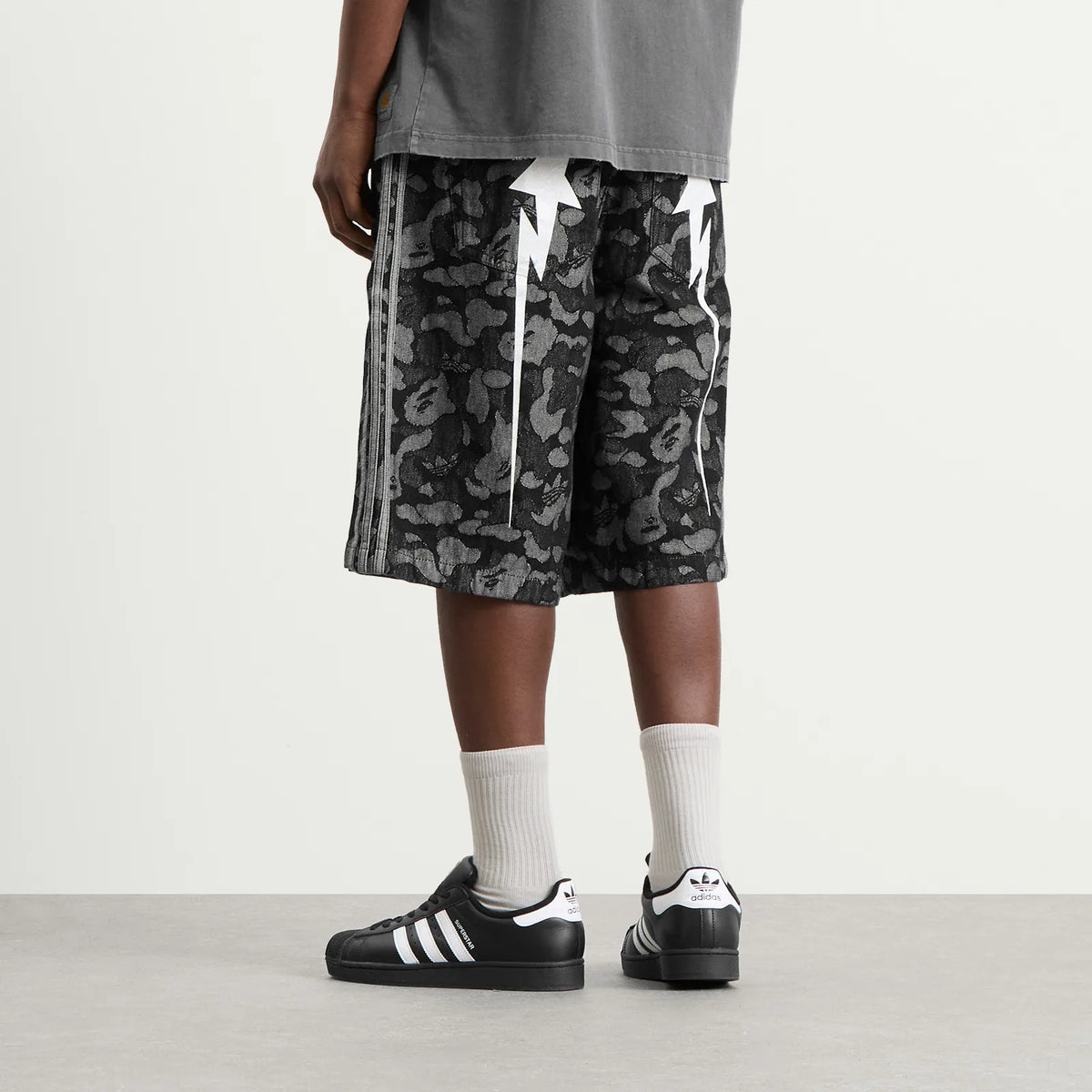 ADIDAS ORIGINALS x BAPE DENIM JORTS