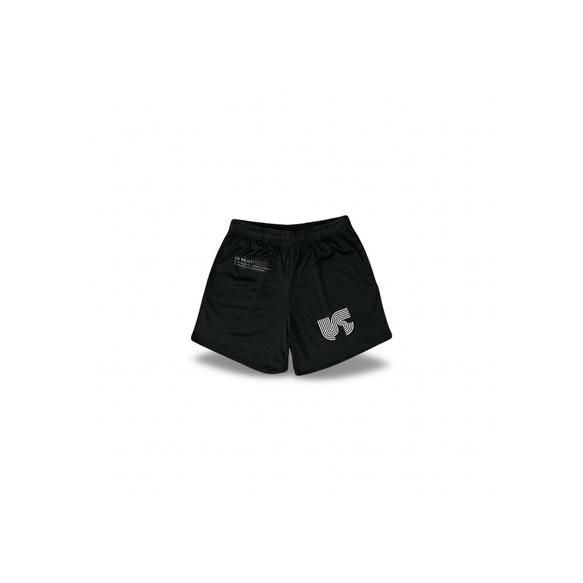 US PRJCT®️ LOGO MESH SHORTS BLACK