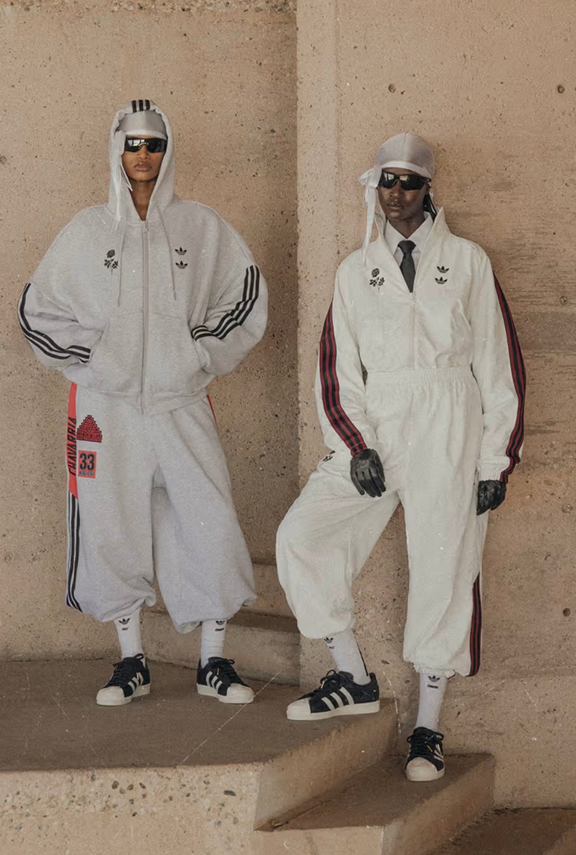 ADIDAS ORIGINALS x WILLY CHAVARRIA FULL ZIP LOGO HOODIE - LUST PANAMA