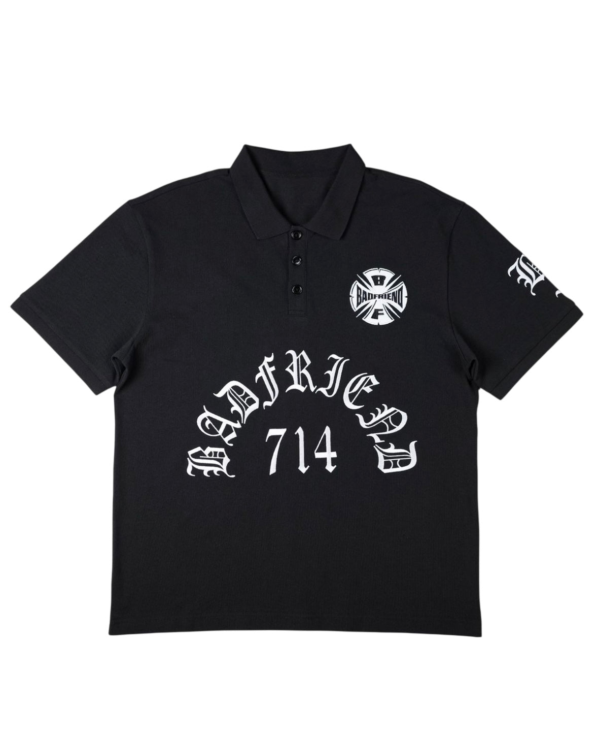 BADFRIEND BEST OUT EMBROIDERED KNIT POLO