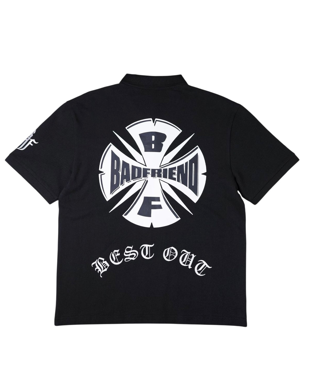 BADFRIEND BEST OUT EMBROIDERED KNIT POLO
