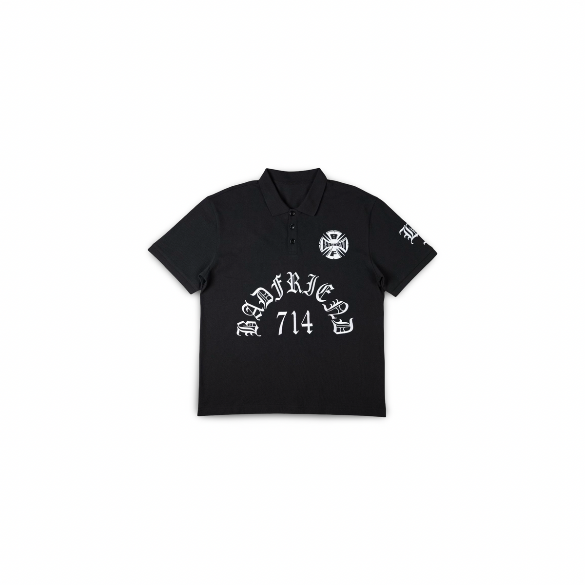 BADFRIEND BEST OUT EMBROIDERED KNIT POLO
