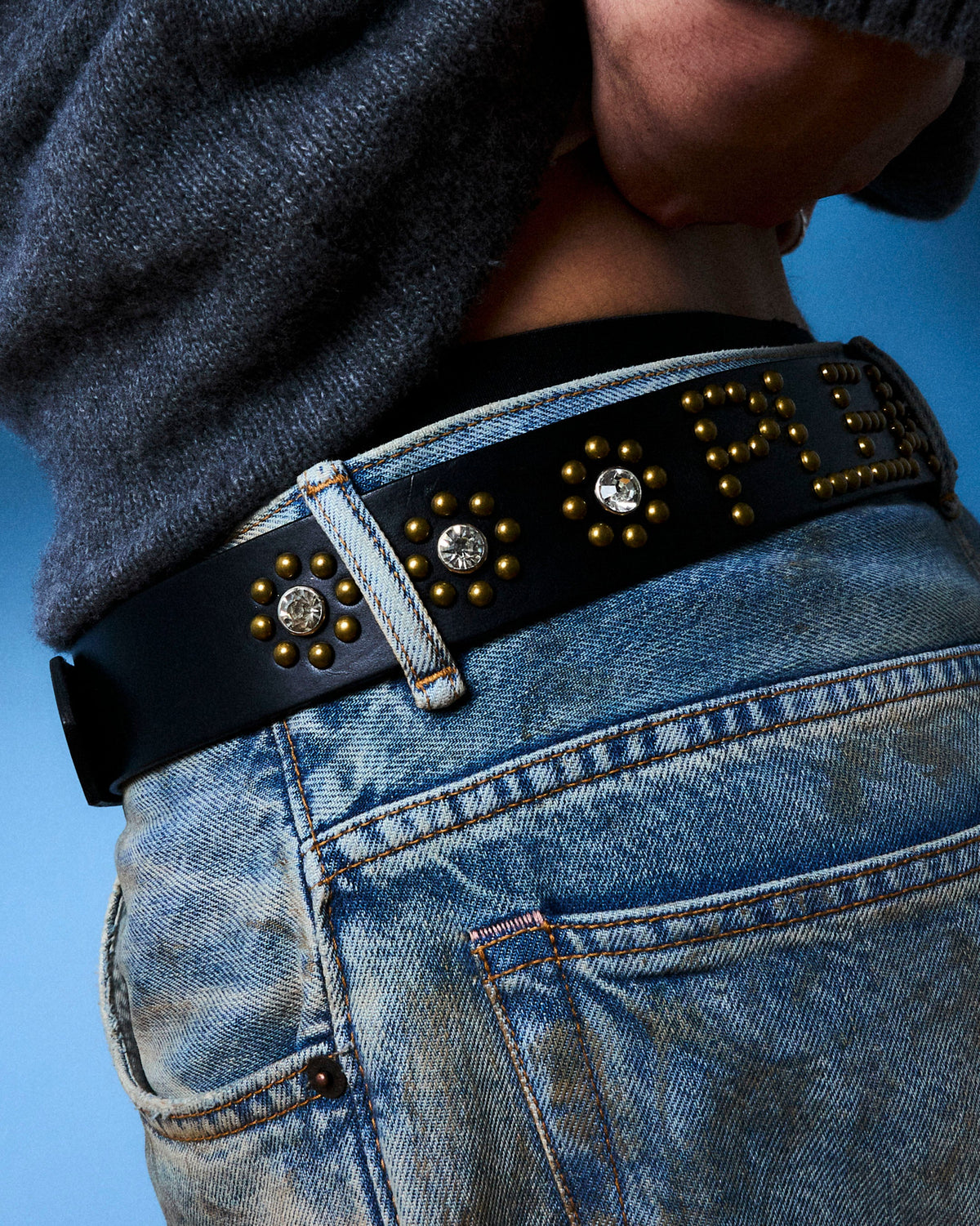 PLEASURES STUDDED BELT