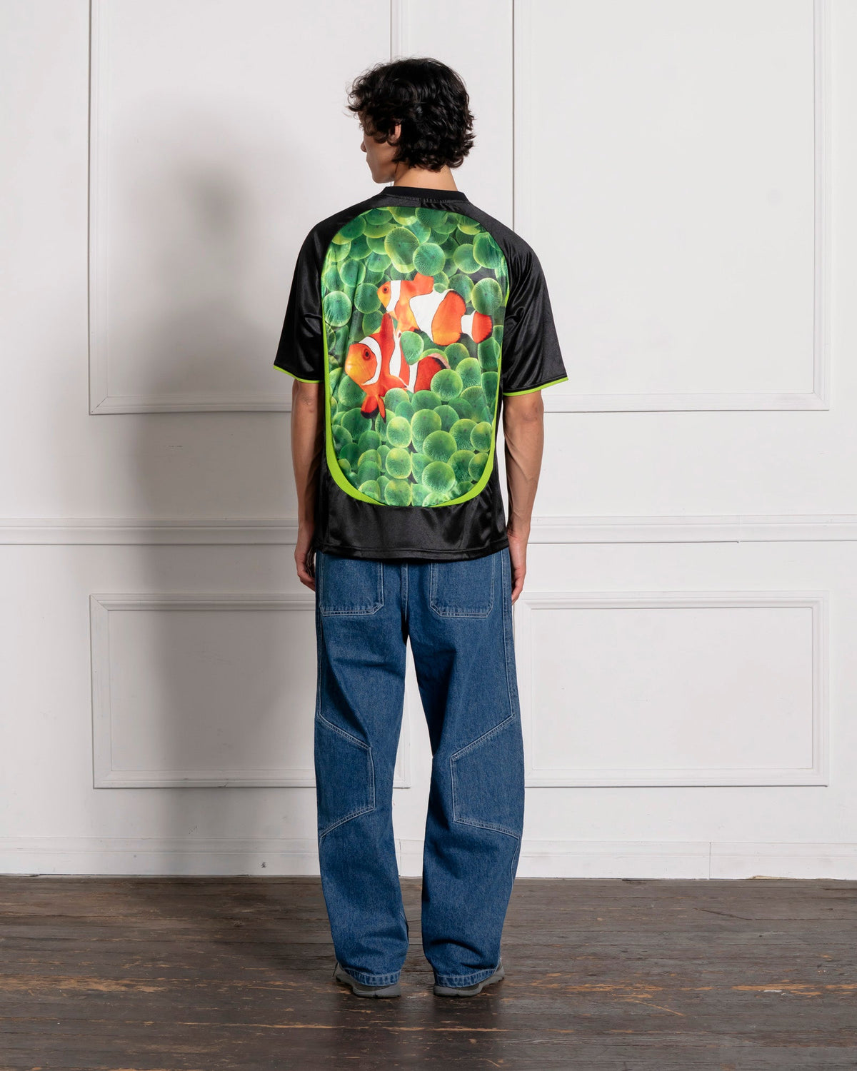 PLEASURES x BOILER ROOM AQUA SOCCER JERSEY