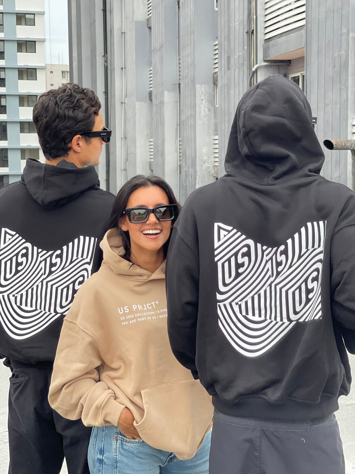 US PRJCT®️ LOGO HOODIE BLACK