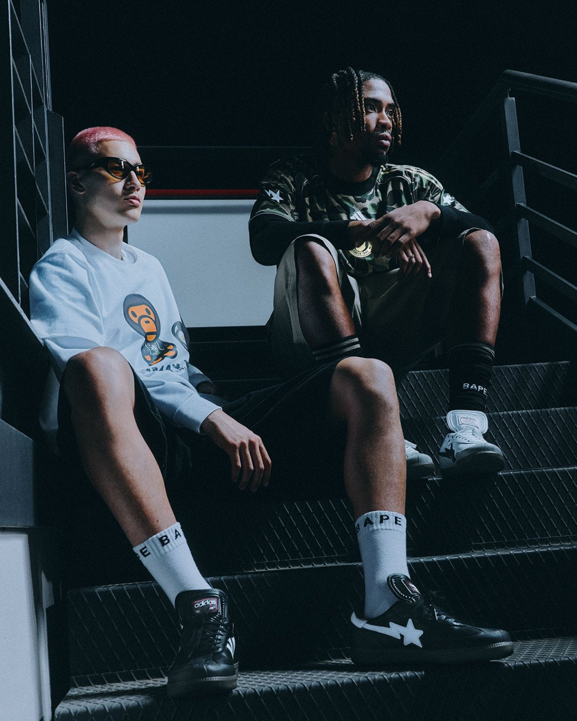 ADIDAS X BAPE SAMBA BAPE WHITE