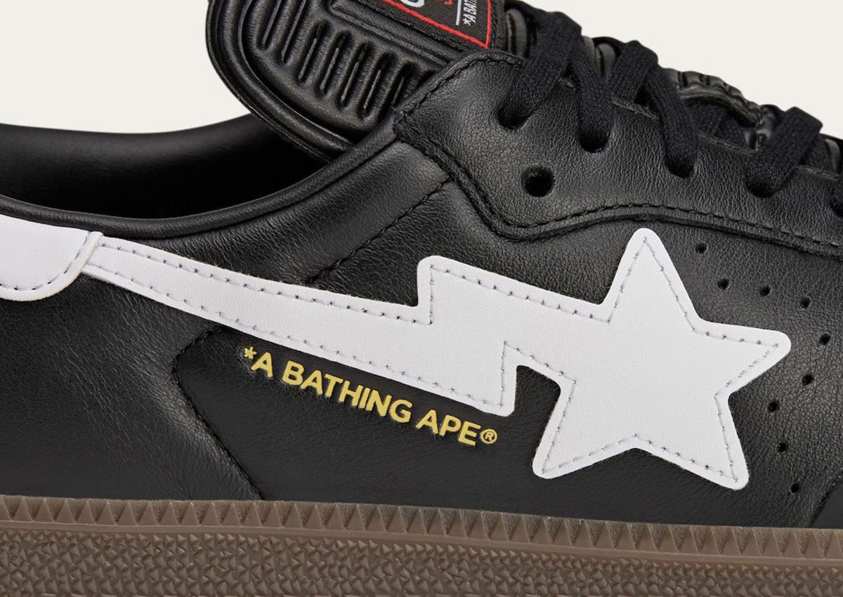 ADIDAS X BAPE SAMBA BAPE BLACK