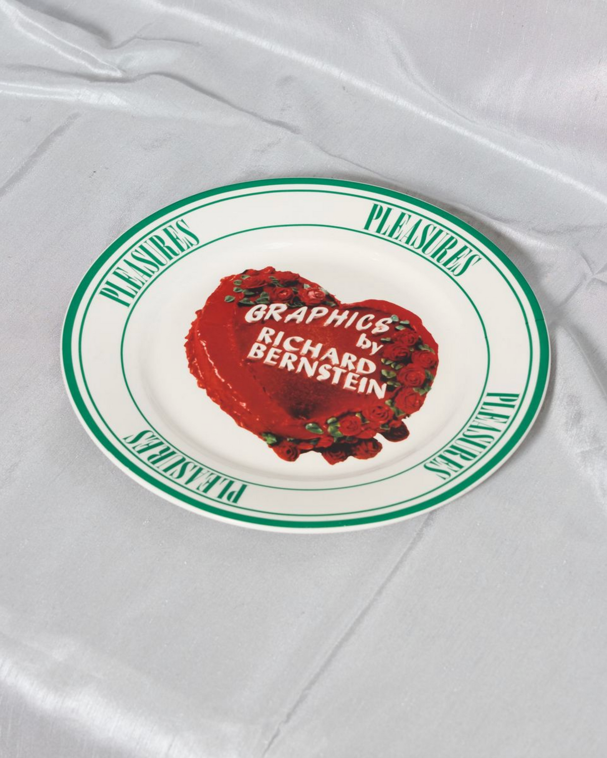 PLEASURES CAKE PLATE BY RICHARD BERNSTEIN