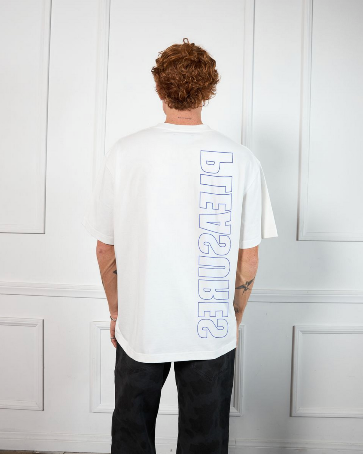 PLEASURES OUTLINE HEAVYWEIGHT SHIRT