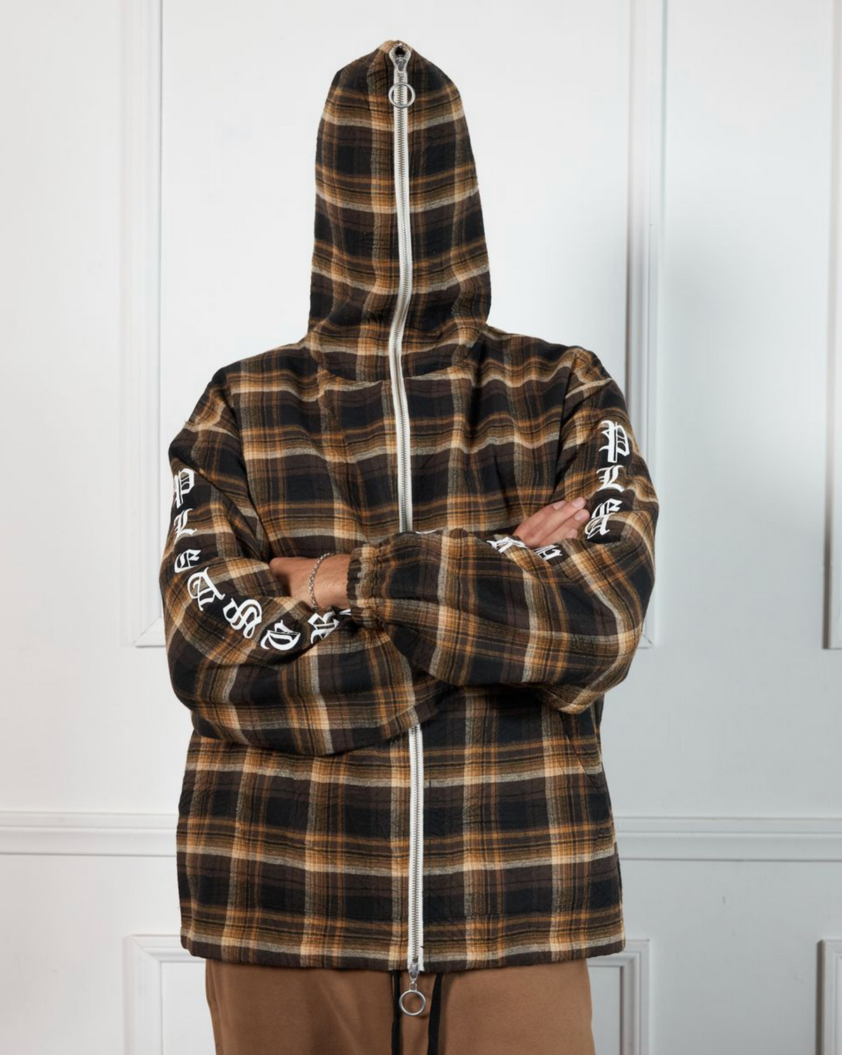 PLEASURES  GROOVE ZIP PONCHO HOODIE