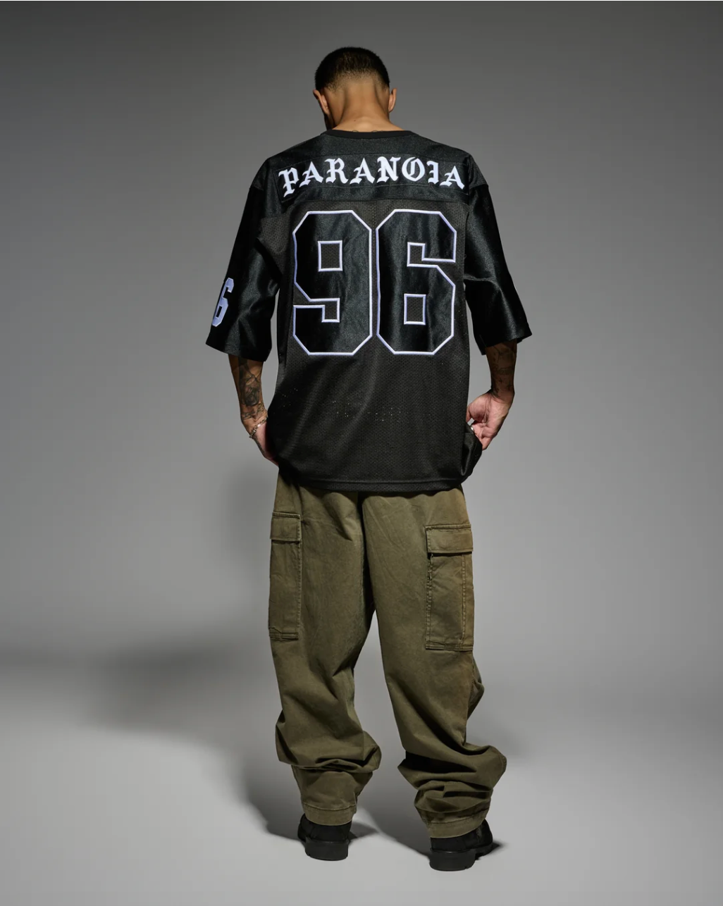 BORN X RAISED PARANOIA FOOTBALL JERSEY