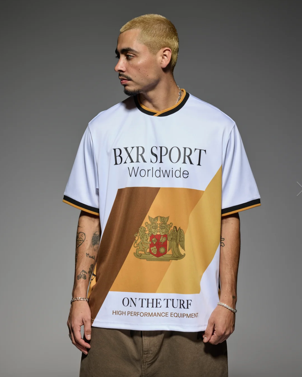 BORN X RAISED CREST SOCCER JERSEY