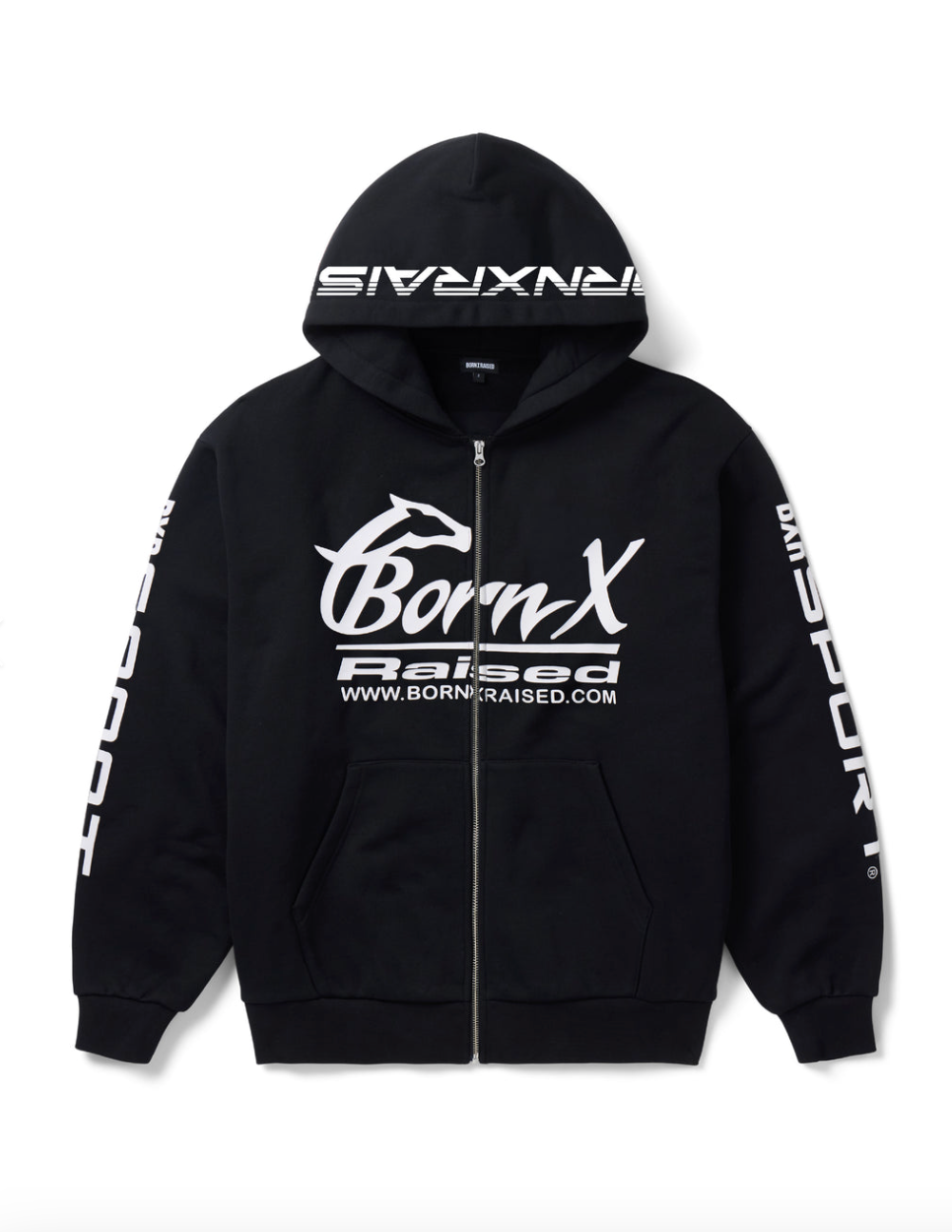 BORN X RAISED PARLAY ZIP-UP HOODIE