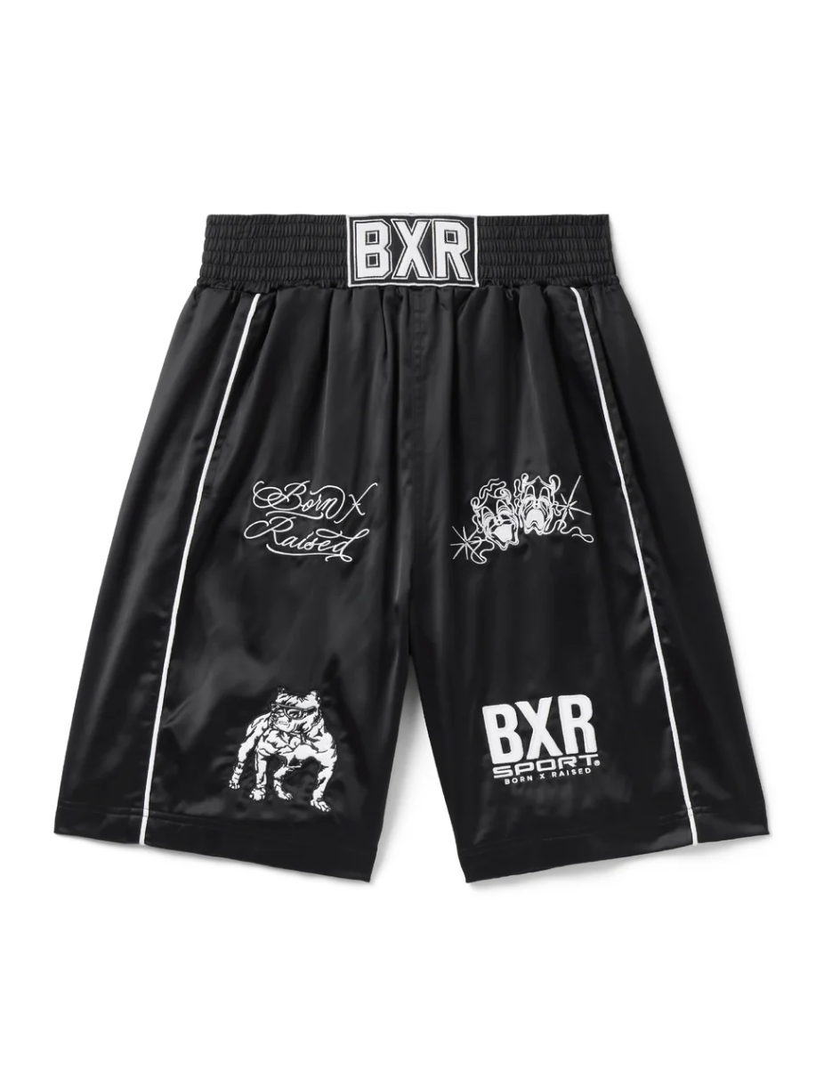 BORN X RAISED SATIN BOXING TRUNKS