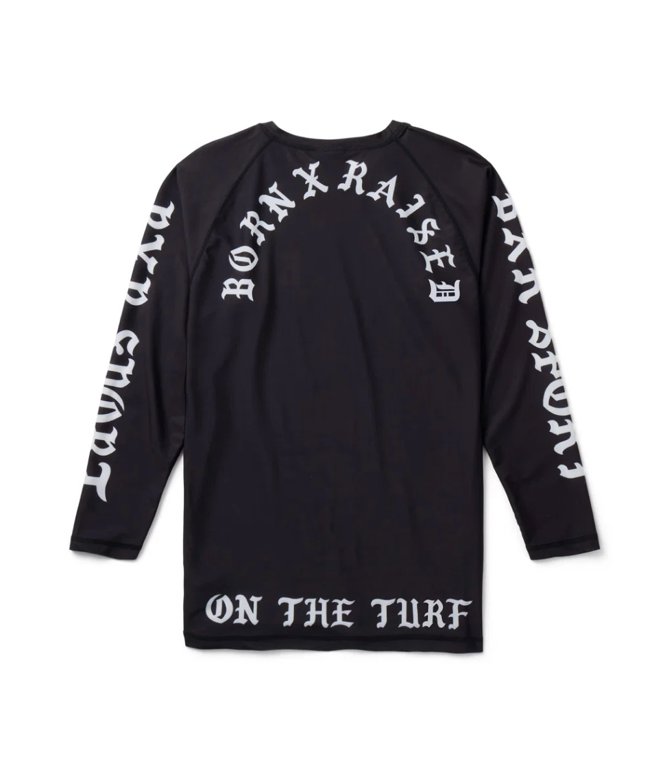 BORN X RAISED BXR SPORT ON THE TURF RASHGUARD
