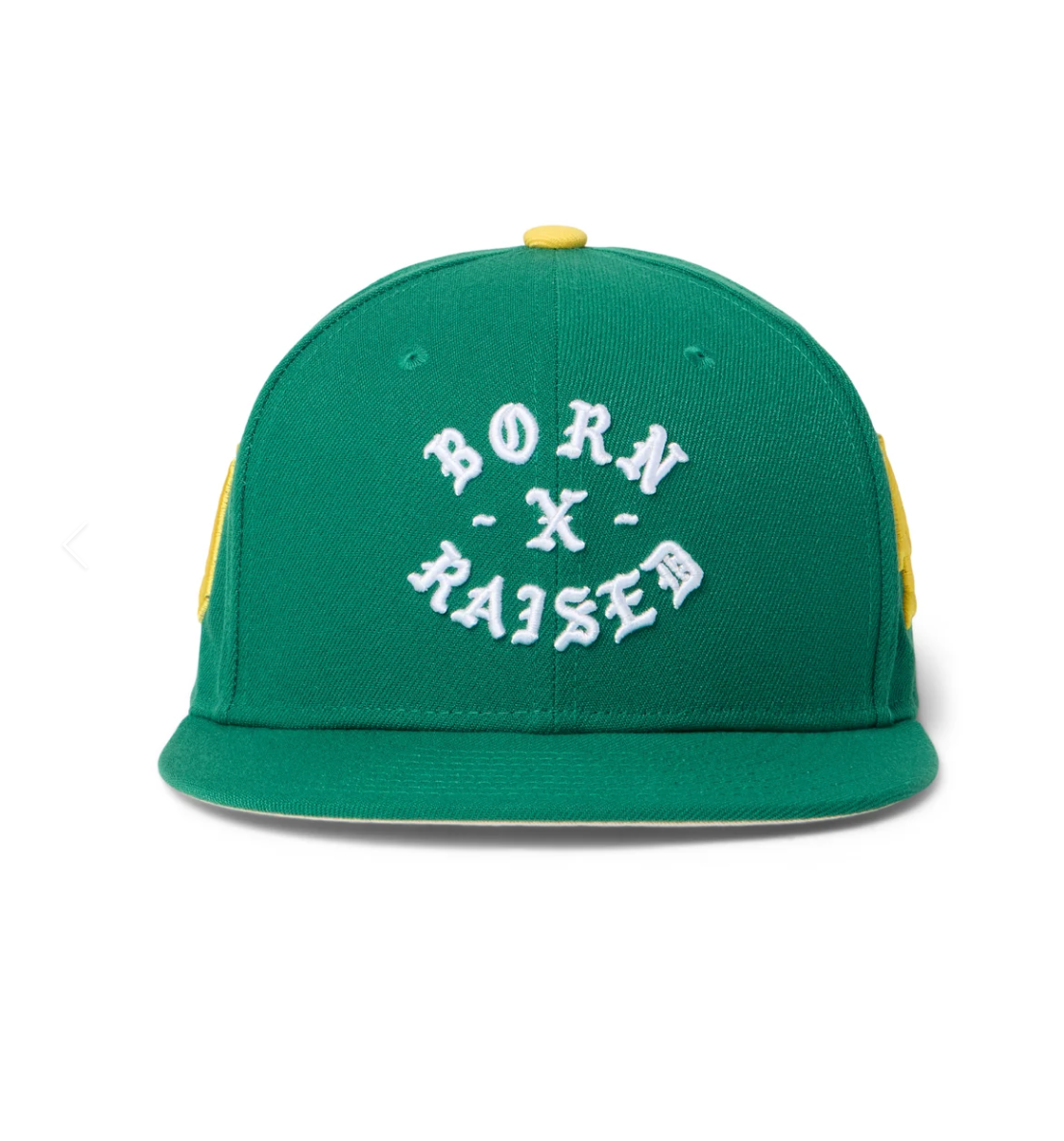 BORN X RAISED PARANOIA ROCKER FITTED 6 PANEL HAT