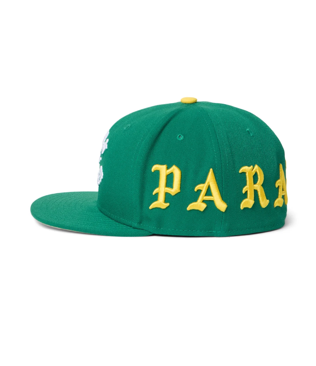 BORN X RAISED PARANOIA ROCKER FITTED 6 PANEL HAT