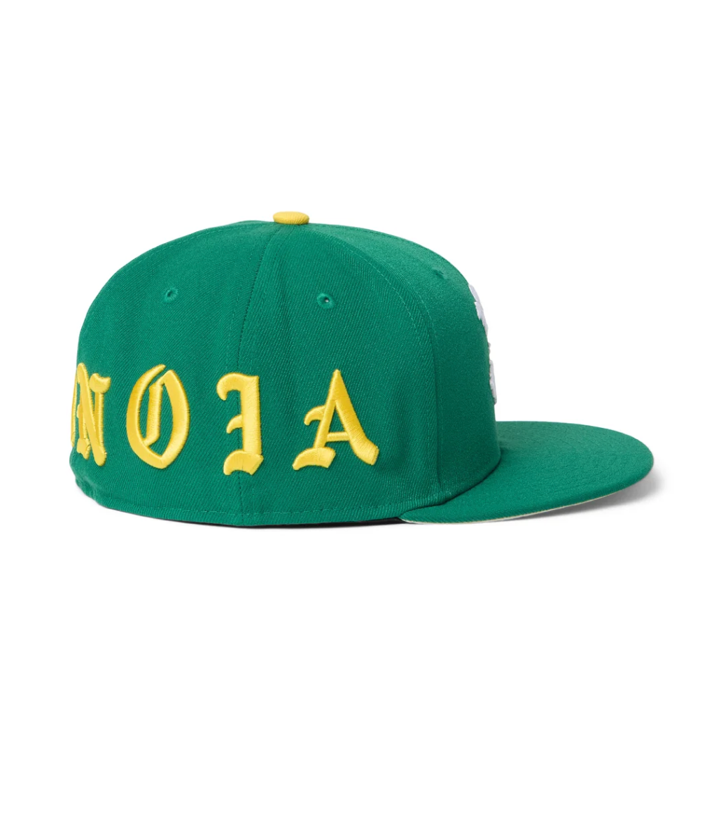 BORN X RAISED PARANOIA ROCKER FITTED 6 PANEL HAT