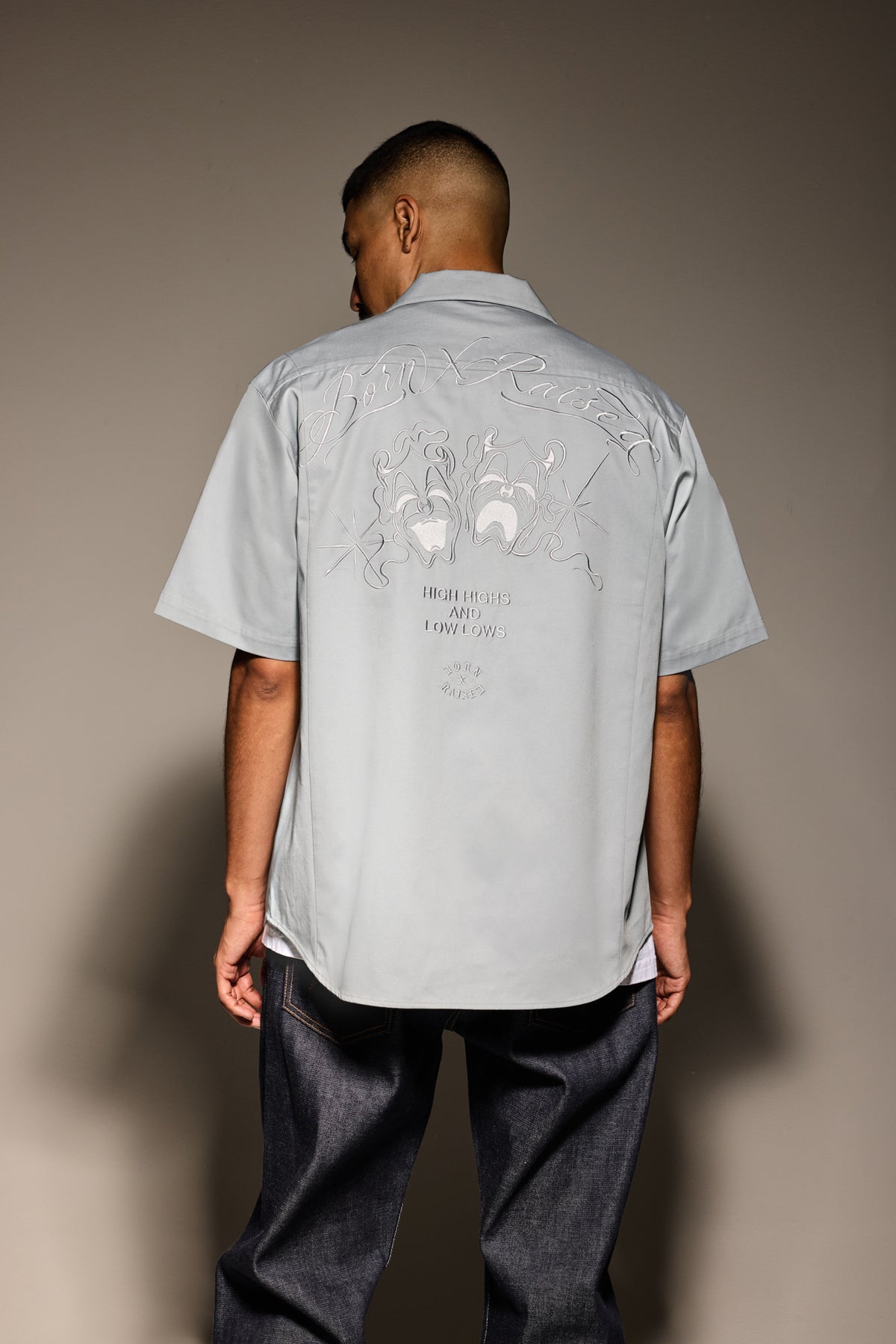 BORN X RAISED HIGH HIGHS &amp; LOW LOWS WORK SHIRT