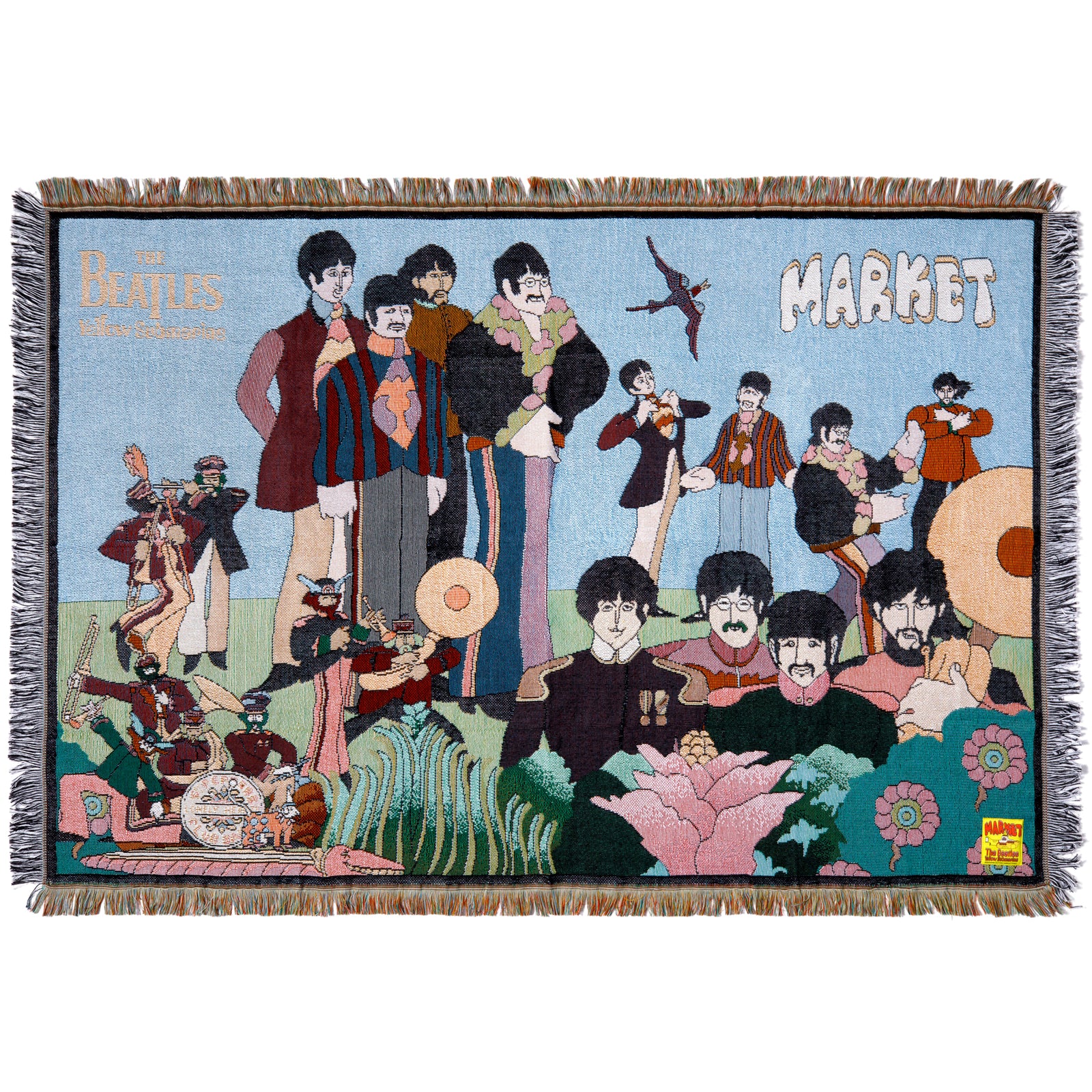MARKET  x The Beatles YELLOW SUBMARINE JACQUARD BLANKET